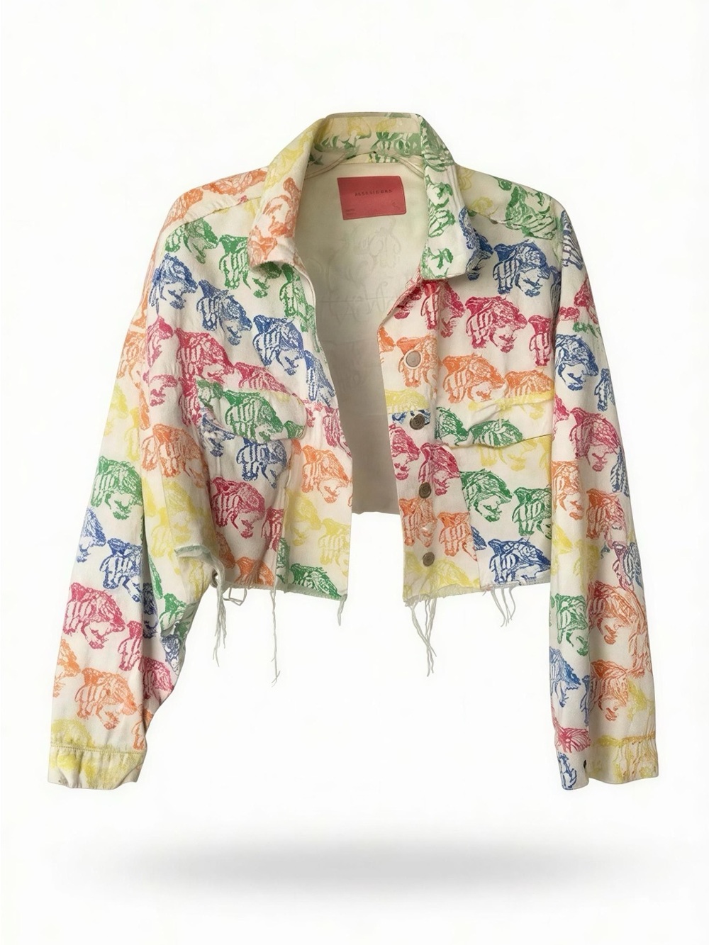 Signature White Jacket with Pink Label